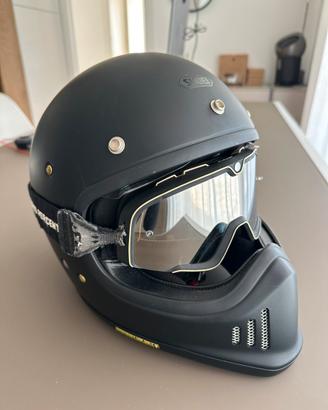 Casco Shoei EX-Zero + interfono + maschera + lenti