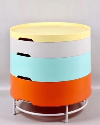 Tavolino IKEA PS 2014 vintage con contenitori