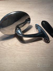 specchio retrovisore circolare cromato auto epoca