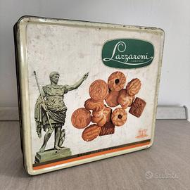 Scatola in latta Biscotti Lazzaroni 