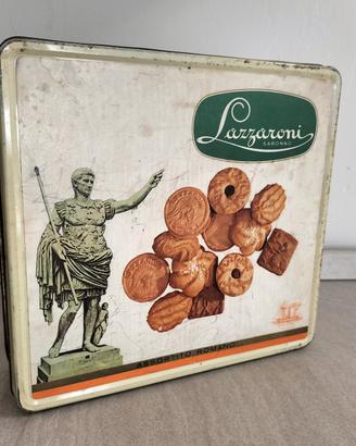 Scatola in latta Biscotti Lazzaroni 
