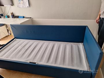 letto singolo con contenitore