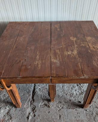 Tavolo antico in legno stile Art Déco