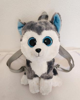 Zainetto peluche occhioni - Husky