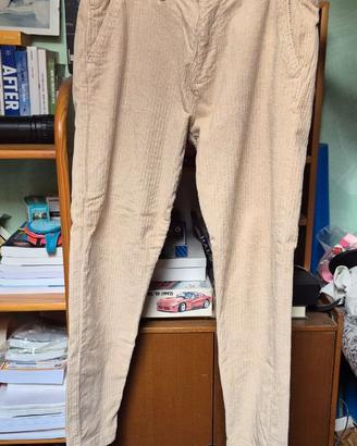 Pantaloni nuovi velluto a coste, Sorbino, beige,46