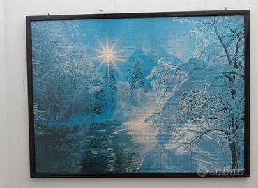 paesaggio invernale con neve e sole