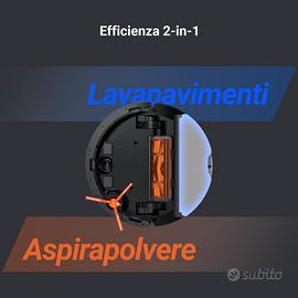 EZVIZ RE4 Plus Nero, Robot Aspirapolvere Lavapavim