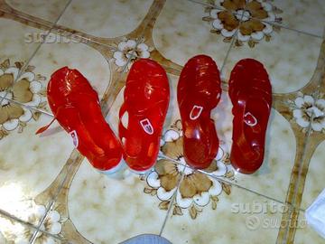 Ciabatte mare in plastica rosse numero 37 /38