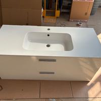 Mobile lavabo sospeso due cassetti 120X45