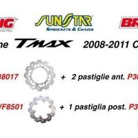 Kit 3 dischi braking wave + pastiglie tmax 2008