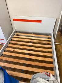 Cameretta letto+rete in doghe+armadio 4ante