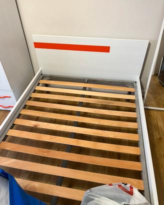 Cameretta letto+rete in doghe+armadio 4ante