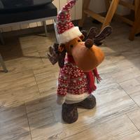Decorazione Natalizia Pupazzo di Neve con Renna