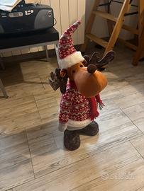 Decorazione Natalizia Pupazzo di Neve con Renna