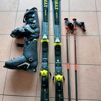 Set sci,scarponi racchette Salomon