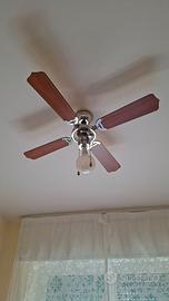 Pale ventilatore soffitto con luce