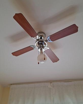 Pale ventilatore soffitto con luce