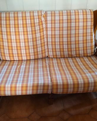 divano struttura in legno due posti 