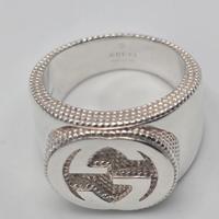 Anello Gucci GG argento