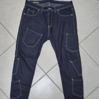 Jeans Blu Cargo Taglia 50 Uomo