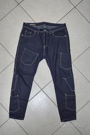 Jeans Blu Cargo Taglia 50 Uomo