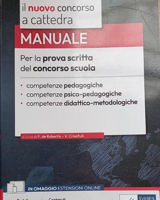 libro concorso a cattedra manuale per concorso
