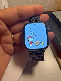 Apple Watch 10 46mm titanio milanese nike pelle