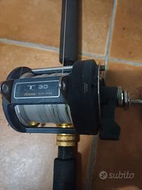 Canna da pesca più mulinello Okuma T 30