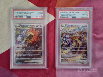 PSA 10 Charizard 212/172 Mewtwo 221/172 SAR VSTAR