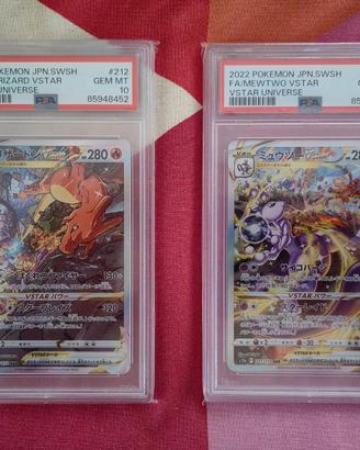 PSA 10 Charizard 212/172 Mewtwo 221/172 SAR VSTAR