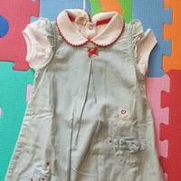 Brums, Scamiciato jeans morbido + camicia 12 mesi