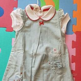 Brums, Scamiciato jeans morbido + camicia 12 mesi