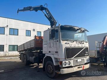 VOLVO FL12 6X2 GRU HAIB 140 E CASSONE RIBALTABILE 