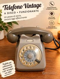 Telefono Vintage SIP "Bigrigio" S62 anni 60/70 