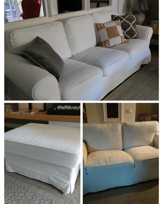  coppia divani +pouf contenitore 