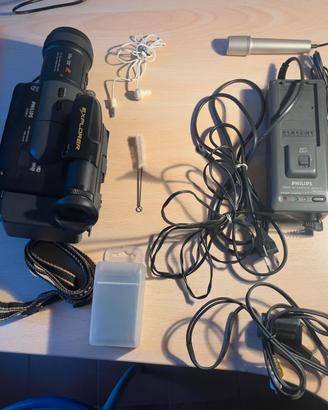 Videocamera VHS-C Philips VKR6853 - Cavi+Accessori