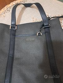 Borsa Tote Bvlgari Weekend originale tela e pelle