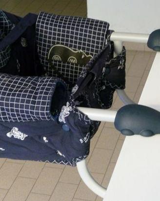 Seggiolino da Tavolo Portatile Chicco Blu e borsa