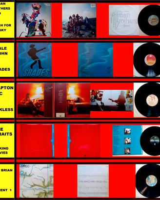 LOTTO 5 LP 33 GIRI  ANNI '70- '80  ANCHE SEPARATI