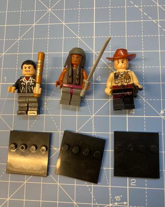3 minifigure The Walking Dead compatibili Lego