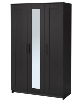 Armadio IKEA Brimnes a ante, nero, 117x50x190 cm