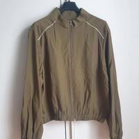 Giacca verde leggera con zip – primavera/estate