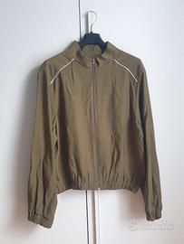 Giacca verde leggera con zip – primavera/estate