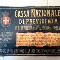 CASSA NAZIONALE PREVIDENZA LAMIERINO LITOGRAFATO R