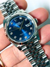 Rolex DJ 36 126234 blu brilli nuovo 11/2026 ITA 