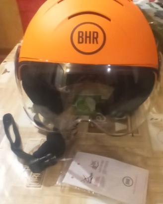 casco da sci nuovo BHR B20 SKI DEMI-JET arancione