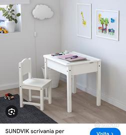 scrivania bambini IKEA sundvik 