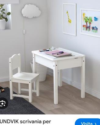 scrivania bambini IKEA sundvik 