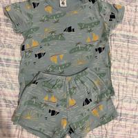 N 3 pigiami Petit Bateau estivi in cotone  4 anni