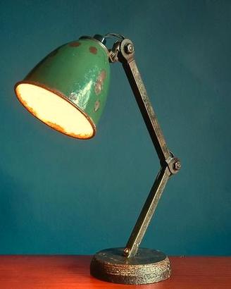 Lampada industriale antiquariato anni '20